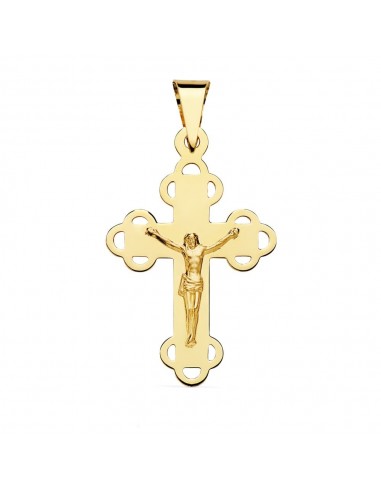 18K CRUZ CON CRISTO 34 X 22 MM