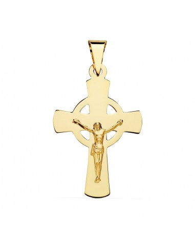 18K CRUZ CON CRISTO 34 X 22 MM