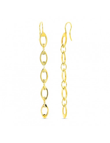 18K PENDIENTES CADENITAS ORO AMRILLO