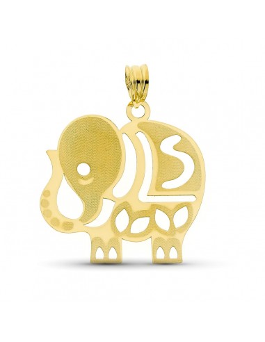 18K COLGANTE ORO AMARILLO LASER ELEFANTE. 25 X 24 MM.