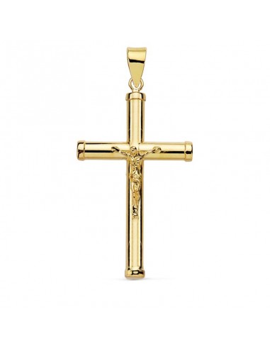 18K CRUZ CON CRISTO. 32 X 19 X 3 MM.