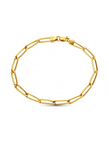 18K PULSERA ORO AMARILLO ESLABONES BILBAO HUECA 19,5 CM