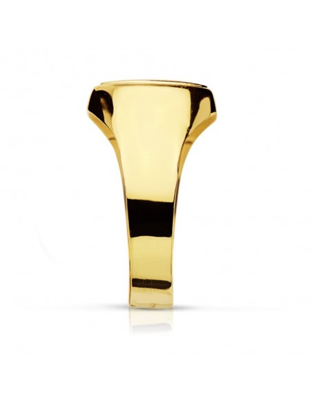 18K SELLO ORO AMARILLO CABALLERO. HUECO