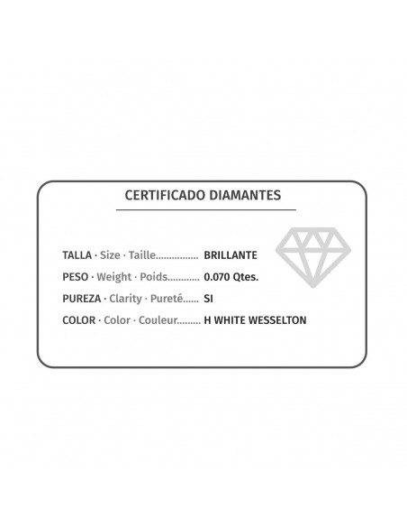 SORTIJA ORO AMARILLO 14 DIAMANTES 0,070 QTES. G-VS2. AMATISTA 4X4MM. CUERPO 1MM