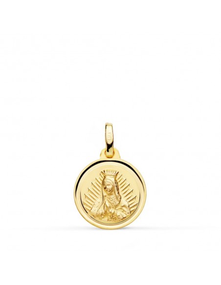 18K MEDALLA VIRGEN DE GUADALUPE 14 MM