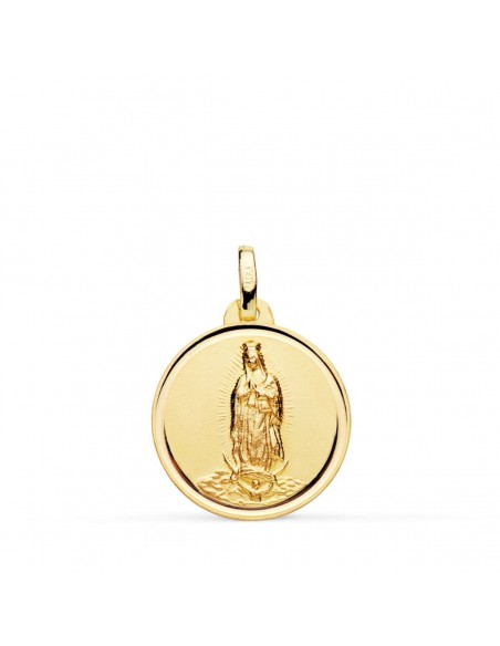 18K MEDALLA VIRGEN DE GUADALUPE BISEL 18 MM