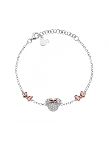 Pulsera Plata Disney Minnie Bicolor