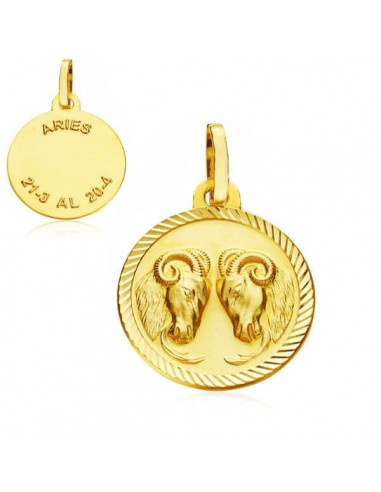 9K HOROSCOPO DISCO 16 MM ARIES