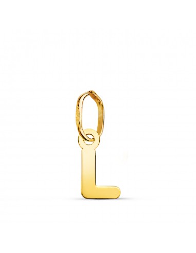 18K COLGANTE ORO AMARILLO LETRA " L " BRILLO. 8 X 4.3 MM