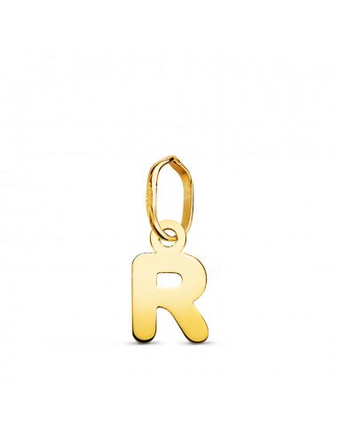 18K COLGANTE ORO AMARILLO LETRA " R " BRILLO. 8.3 X 5 MM