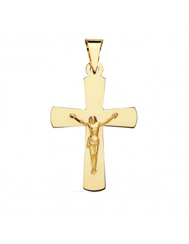 18K CRUZ CON CRISTO 34 X 22 MM