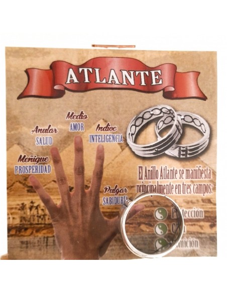 Anillo Plata De Ley Atlante