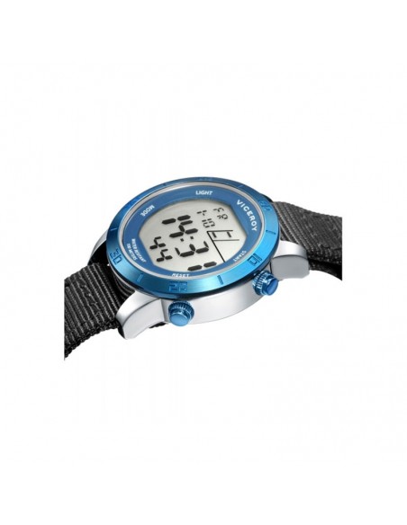 Reloj Viceroy Digital Acero Ip Azul Correa Niño 41109-30